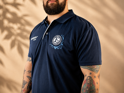 Polo azul Kangen Water para hombre