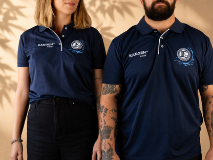 Polo azul Kangen Water para mujer