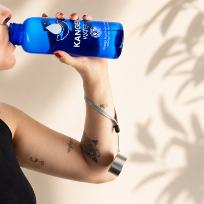 Botella azul de tritán Kangen Water, 500 ml