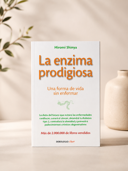 Pack de 3 libros sobre agua, enzimas y bienestar